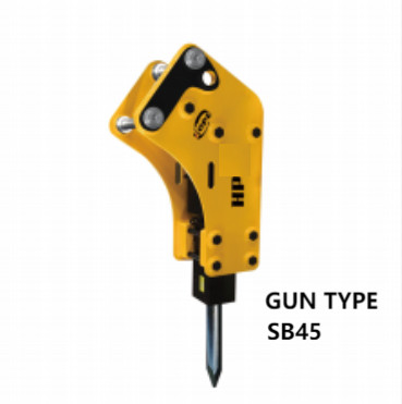 AANVOLGBARE GUN TYPE ROCK EXCAVATOR HYDRAULIC BREAKER ALLOY STEEL SB 45 1,2 tot 3 ton voor de graafmachine DOOSAN
