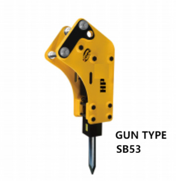 AANVOLGBARE GUN TYPE ROCK EXCAVATOR HYDRAULIC BREAKER ALLOY STEEL SB 53 2-3,5 TON voor de graafmachines SANY, XCMG en DOOSAN